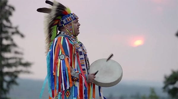 photo of indigenous drummer curt young