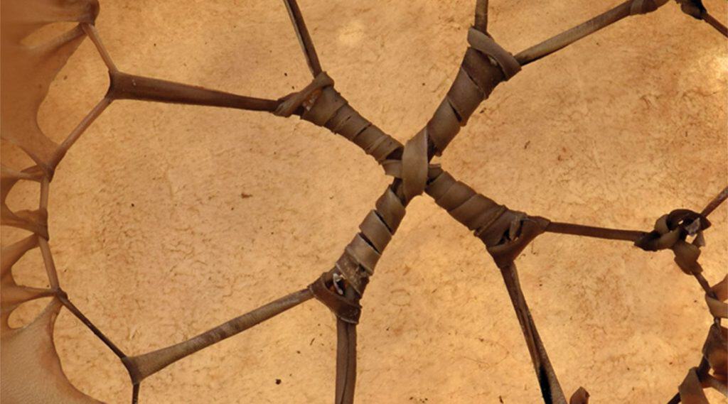 close-crop photo of woven basket bottom