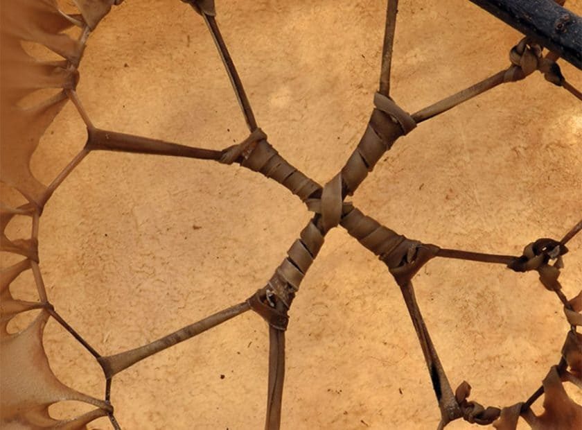 close-crop photo of woven basket bottom