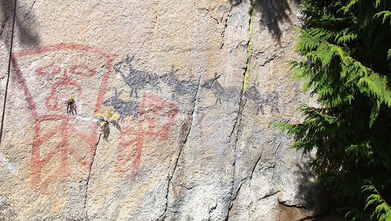 photo of indigenous rock painting